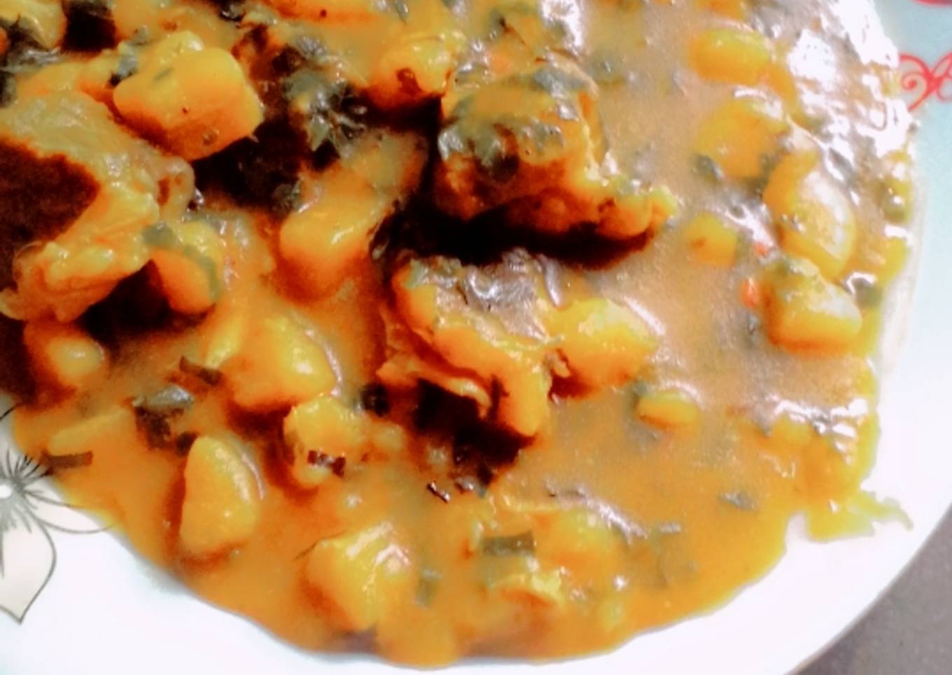 Yummy Plantain porridge (unripe plantain)