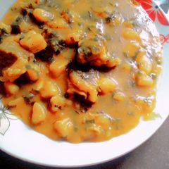 A picture of Yummy Plantain porridge (unripe plantain).