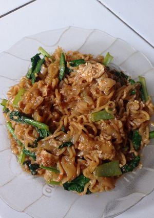 Foto resep Indomie nyemek + kwetiau