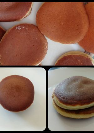 A picture of Dorayaki with nutella.
