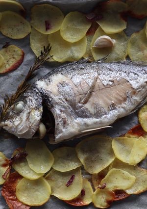 A picture of Orata al forno.