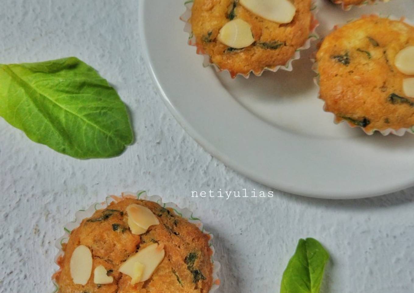 Muffin Keju Bayam Gurih
