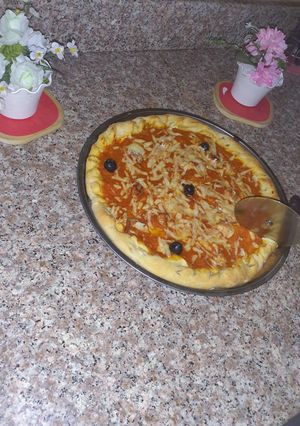 صورة لوصفة بيتزا🍕