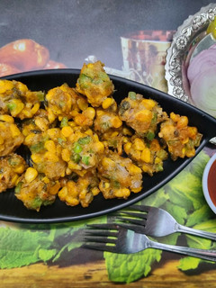A picture of Crispy Corn Pakoda.
