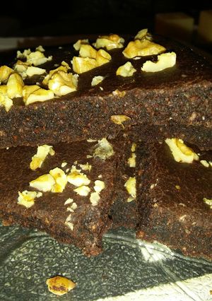 Una foto de Brownie vegano light rápido, y súper fácil