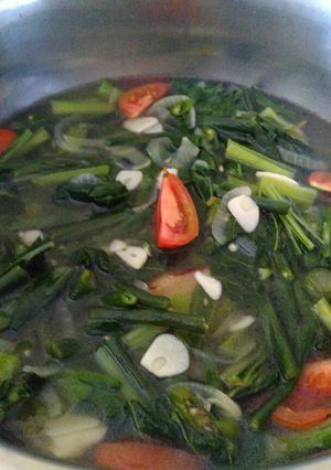 Foto resep Sayur Hijau Sehat NO MSG (Ca Sawi Hijau & Kacang panjang)