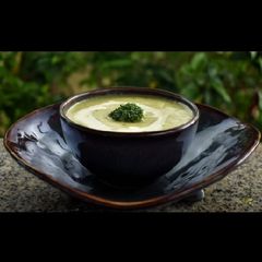 A picture of Broccoli Almond soup.