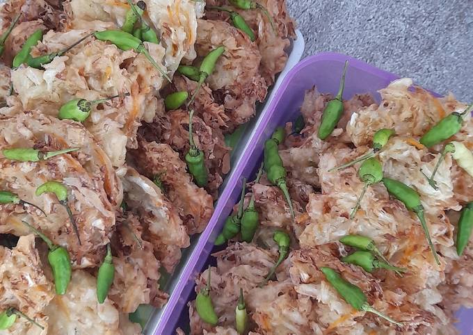 Resep  membuat Bala-bala aka Bakwan harum, Kriuk diluar, empuk di dalam dijamin enak