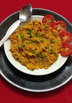 A picture of Roti upma.