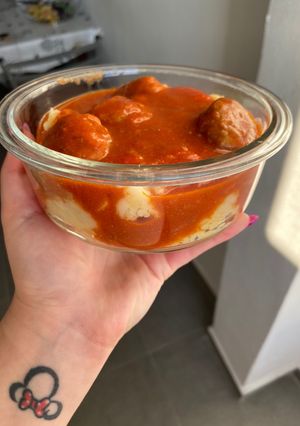 Foto de Almôndegas com molho de tomate