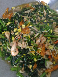 Foto resep Oseng kangkung Tauge