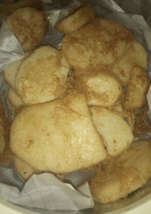 A picture of Yam in egg.