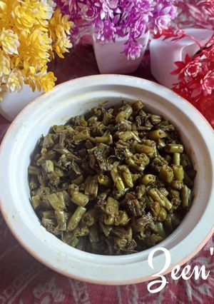 A picture of French Beans Fry with Dill.