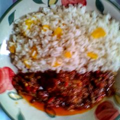A picture of Sunshine Rice and Kienyeji.