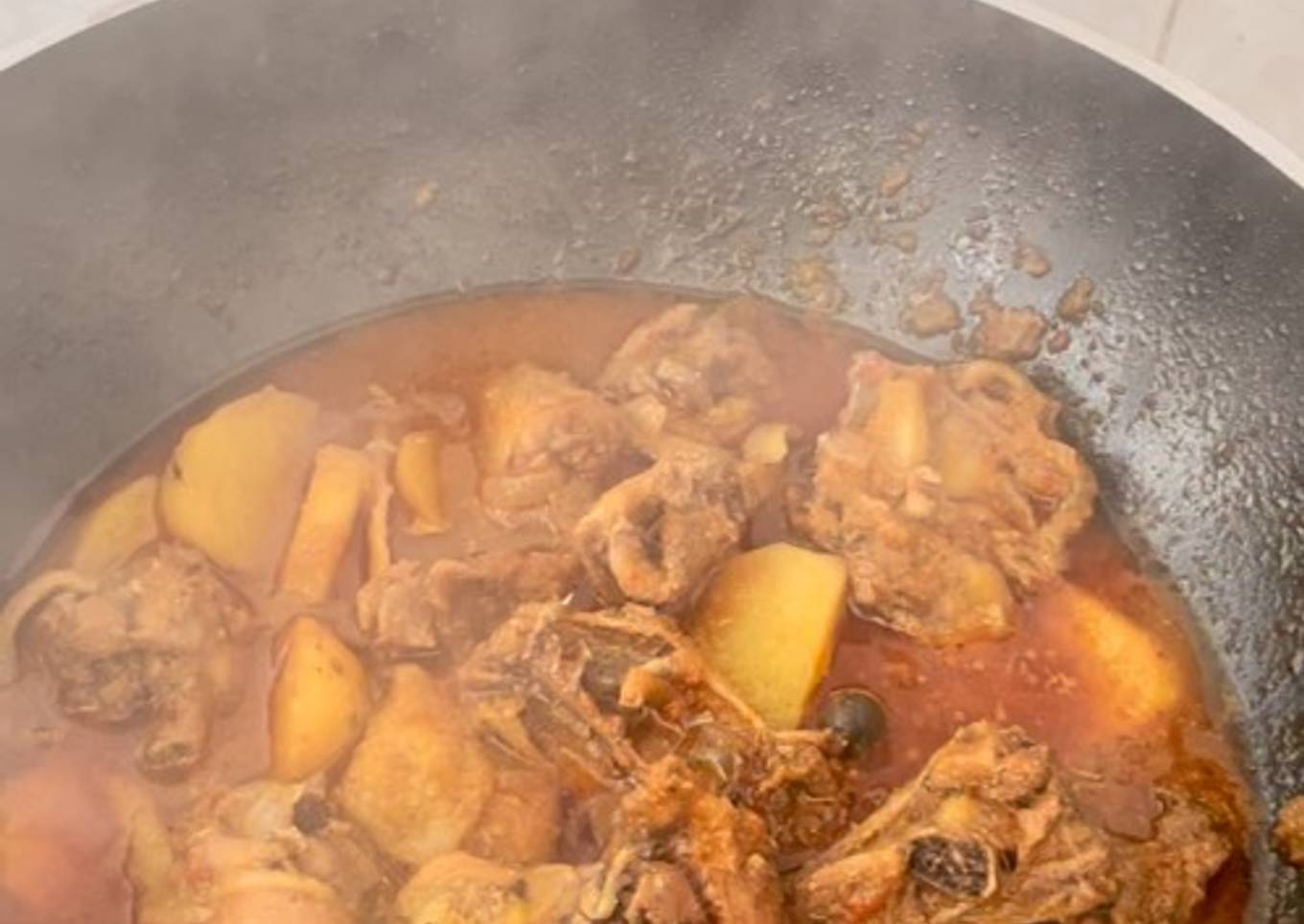 Semur Ayam Kampung + Kentang