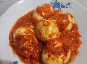 Gambar telor balado rawit