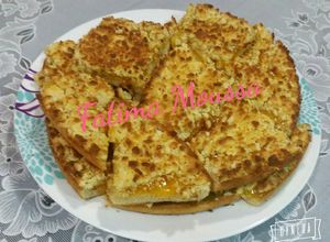 صورة لوصفة مبروشة أو كعك صخري💟