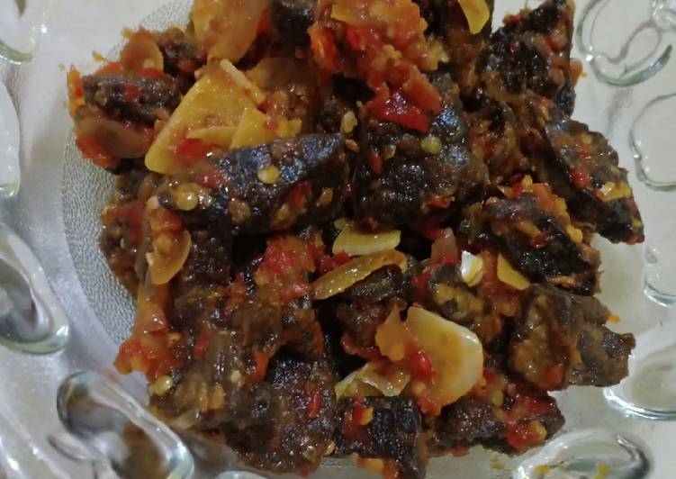 Paru Sapi Balado