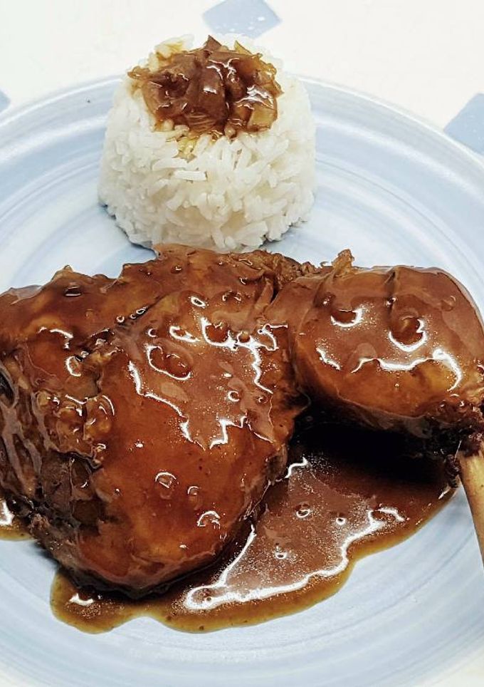 Una foto de Muslos de Pollo Teriyaki en Olla de cocción lenta Crock pot