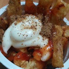 A picture of Crispy chat pati Fries 🍟.