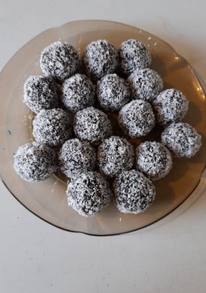 Kakaós, zabos kókuszgolyó recept fotója