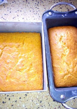 A picture of Orange banana cake #SnacksContest.