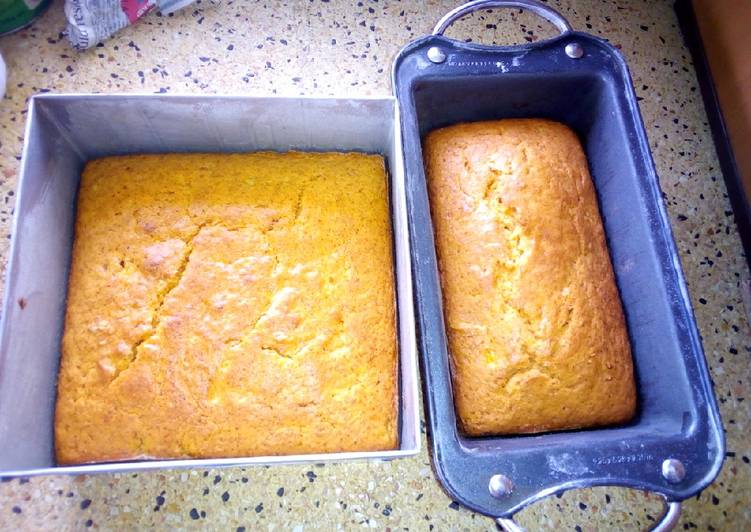 Easy to Make Award-winning Orange banana cake #SnacksContest