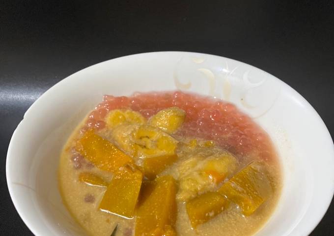 Langkah Mudah untuk Menyiapkan Kolak labu pisang bubur mutiara Anti Gagal