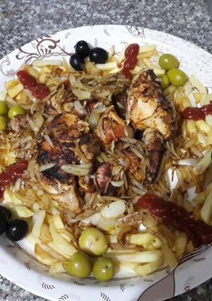 صورة لوصفة دجاج محمرررر