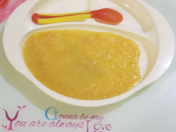 Langkah Mudah untuk Membuat Resep Bubur MPAsi wortel Ayam bayi 9 bulan yang  Bikin Ketagihan Anti Ribet, Bisa Manjain Lidah