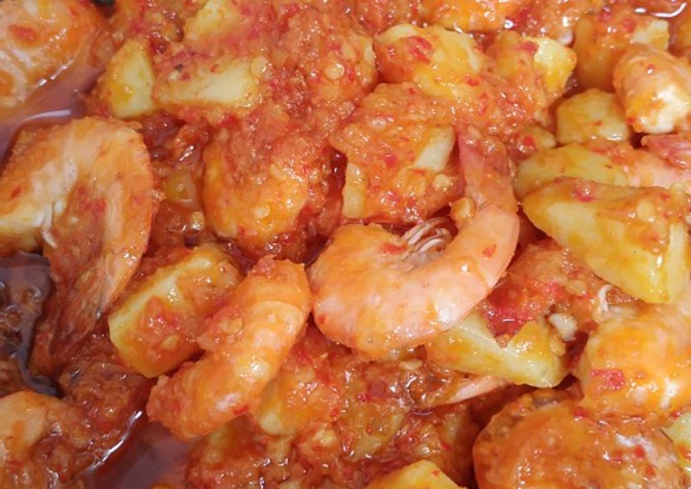 Balado Kentang Udang
