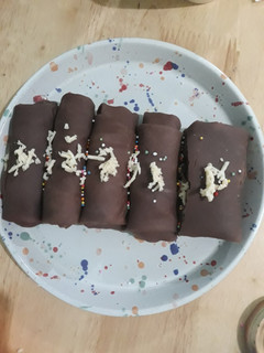 Foto resep Dadar gulung pisang coklat keju
