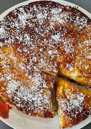 Une photo de Gâteau aux pommes caramélisées