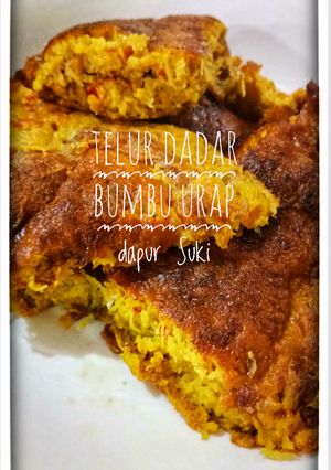 Foto resep Telur dadar bumbu urap