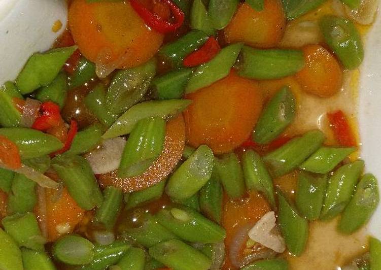 Tumis Wortel Buncis Pedas