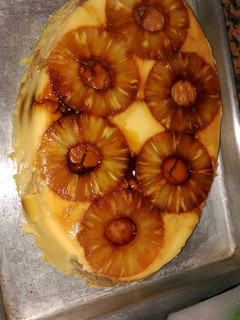 Una foto de Flan de piña con galletas María