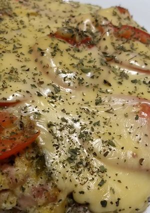 Una foto de Pizza de pollo súper saludables sin tacc