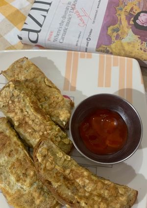 A picture of Oats Bread Omelette.