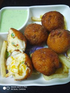 A picture of Cheese corn balls.