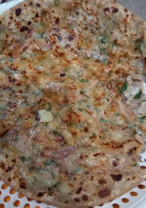 A picture of Aloo ka paratha.