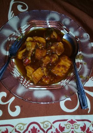 Foto resep Salmon Goreng pedas manis
