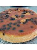 Budín de pan con pasas de uva y nueces
