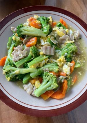 Foto resep Cah brokoli wortel
