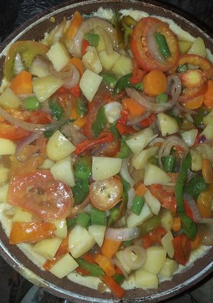 A picture of Potato nd egg frittata.
