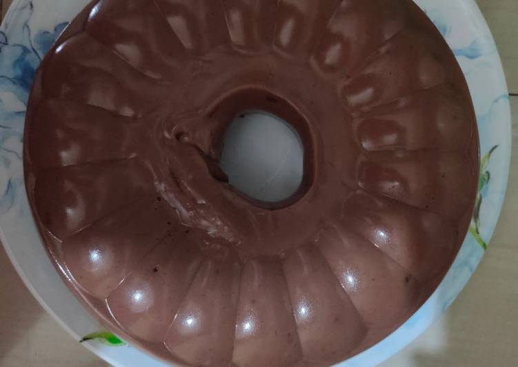 Puding coklat roti tawar