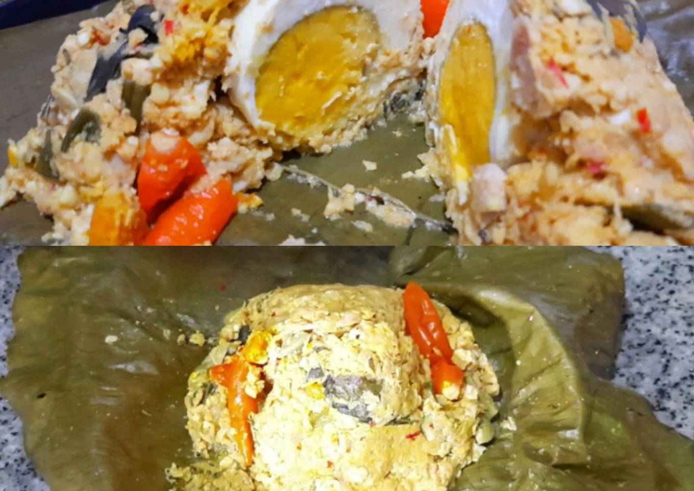 Botok tempe tahu special pake telor