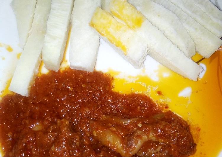 Simple Way to Make Super Quick Homemade Stew with boil Yam