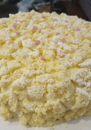 Foto di Torta mimosa alle fragole