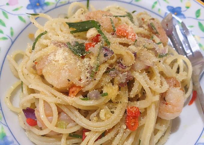 Spaghetti Udang Sambal Matah