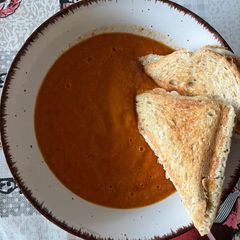 Tomato soup A picture of Tomato soup.